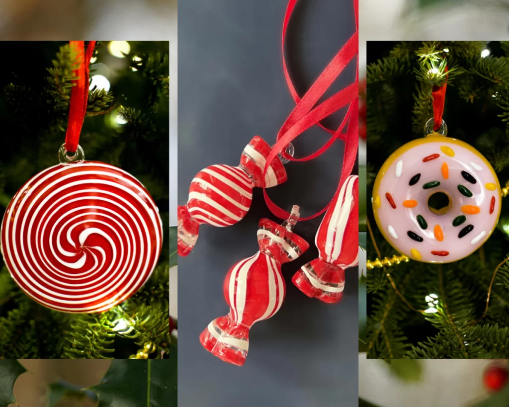Playful Christmas Ornaments That Capture Flavor, Fashion, and Cultural Holiday Moments